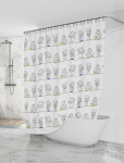 Штора для ванной La Vita Digital Поплавки, 180х200 см