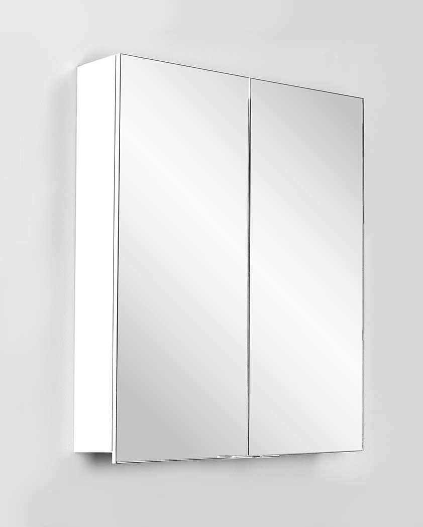 Зеркальные навесные шкафы в ванную