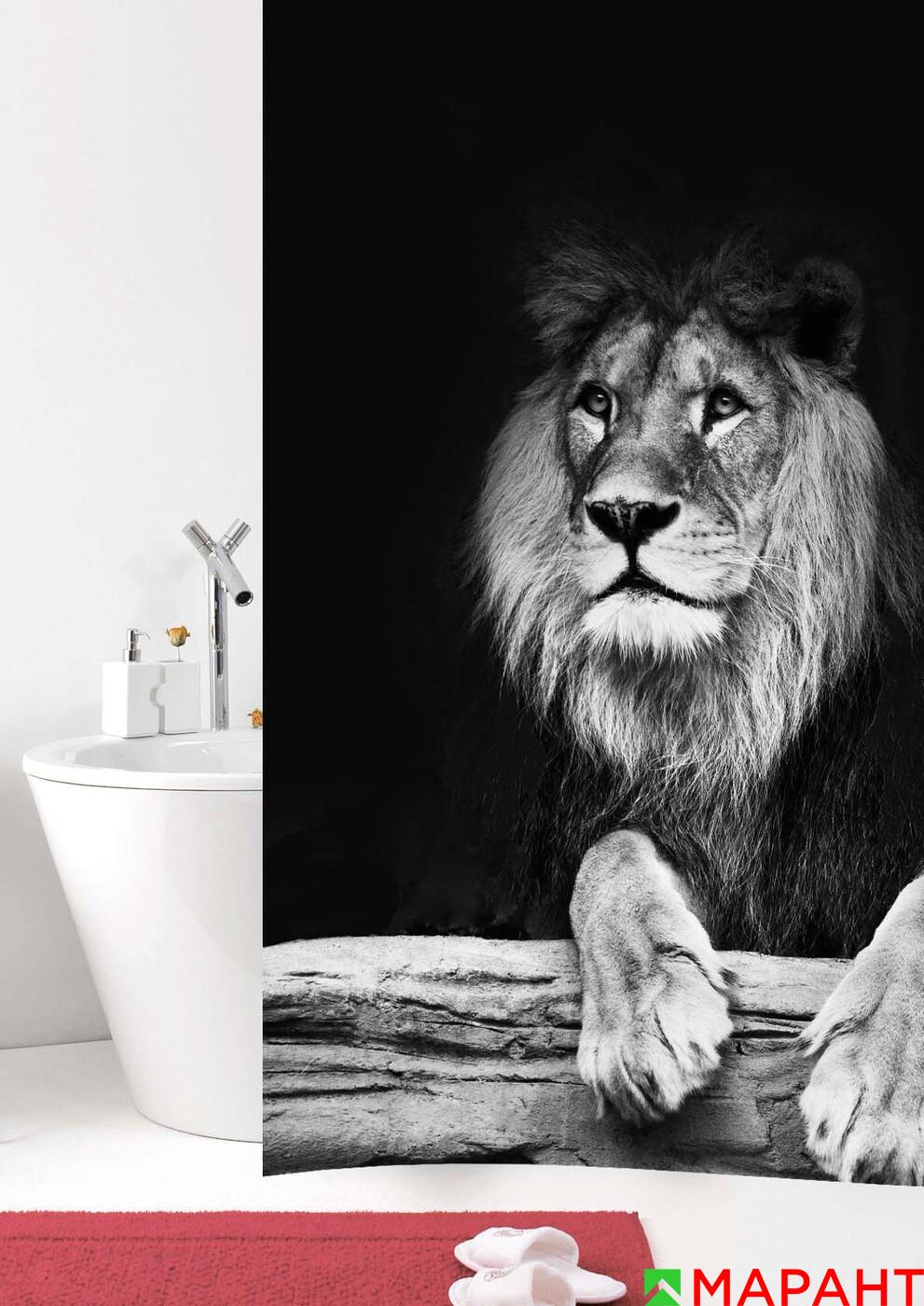 Штора для ванной Lion